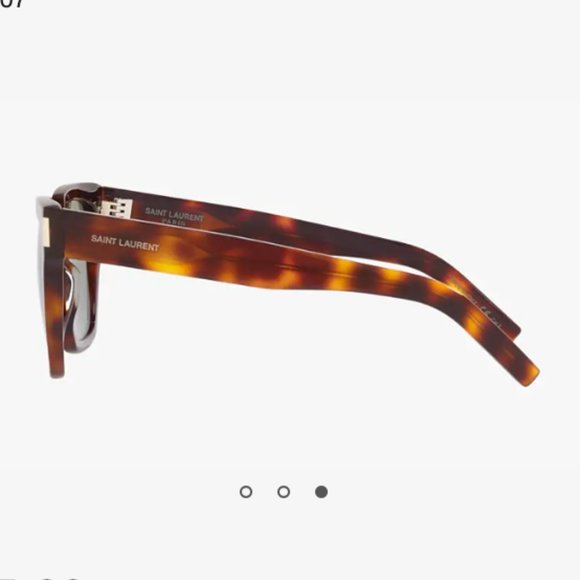 Saint Laurent SL507 Unisex Sunglasses in Brown/Tortoise - Picture 3 of 9